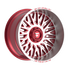 Fittipaldi Off Road FA07MR Wheel - Gloss Red with Machined Face and Lip