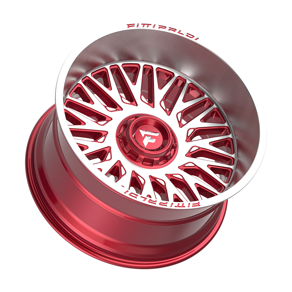 Fittipaldi Off Road FA07MR Wheel - Gloss Red with Machined Face and Lip