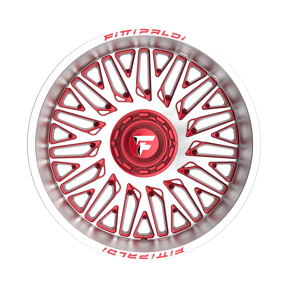 Fittipaldi Off Road FA07MR Wheel - Gloss Red with Machined Face and Lip