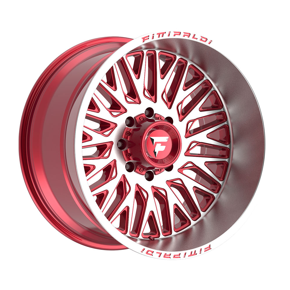 Fittipaldi Off Road FA07MR Wheel - Gloss Red with Machined Face and Lip