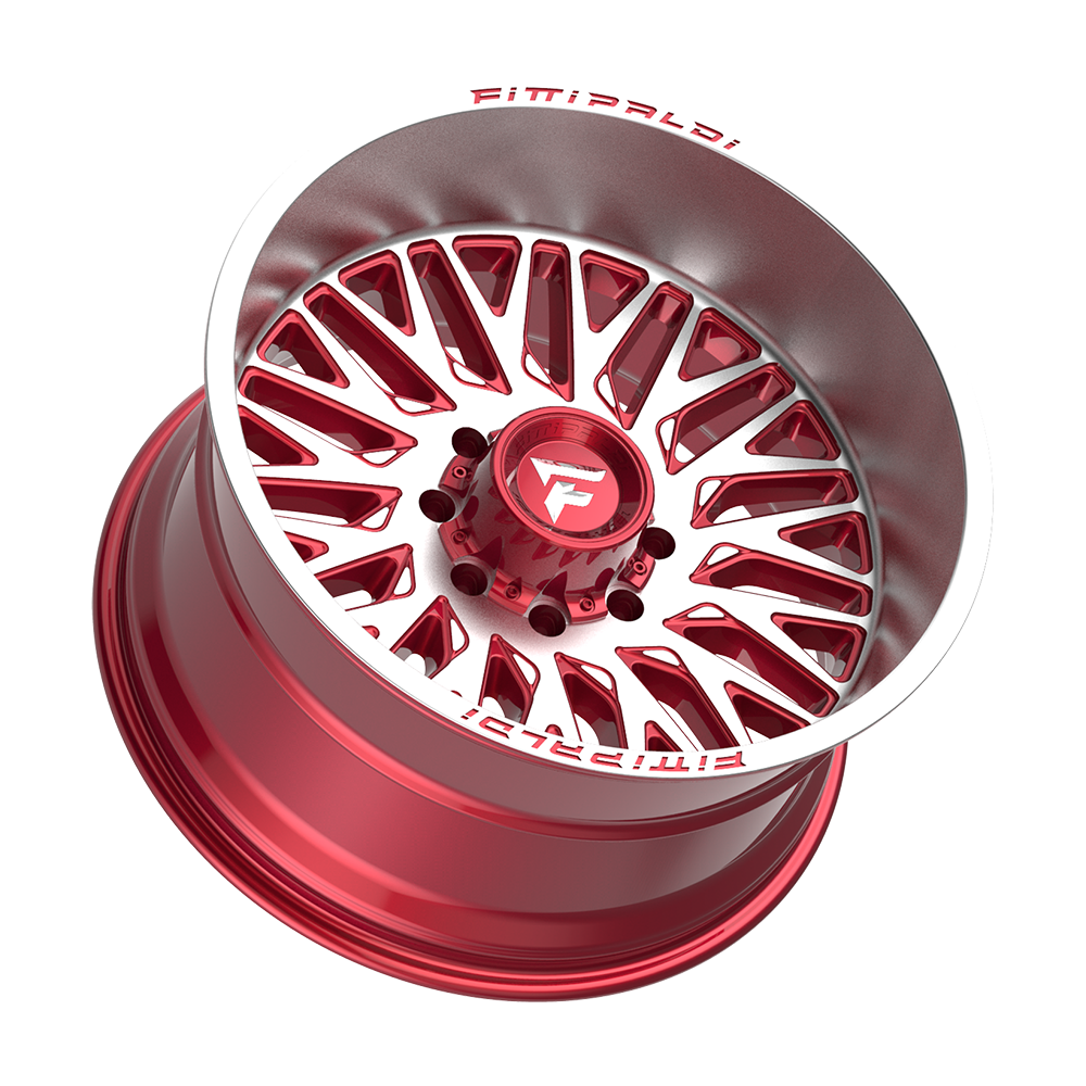 Fittipaldi Off Road FA07MR Wheel - Gloss Red with Machined Face and Lip