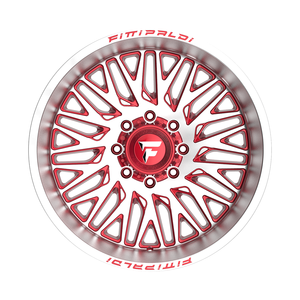 Fittipaldi Off Road FA07MR Wheel - Gloss Red with Machined Face and Lip