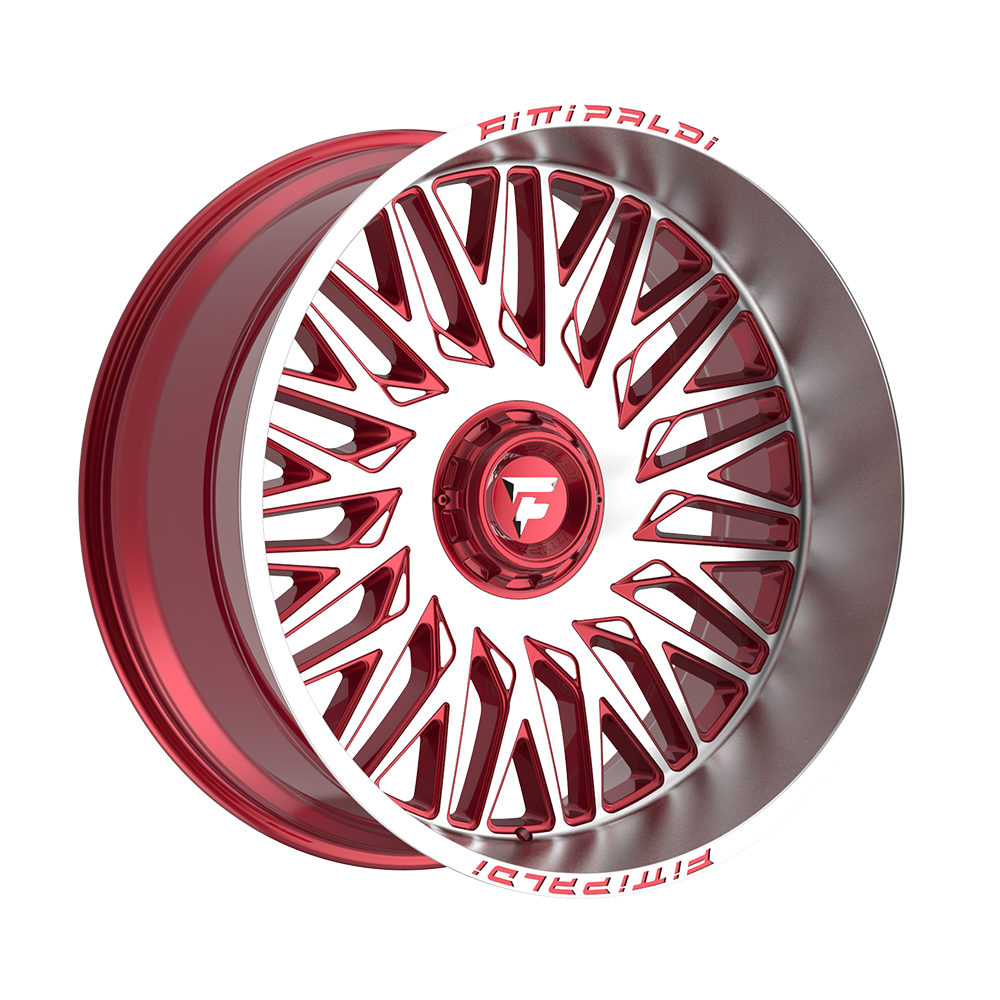 Fittipaldi Off Road FA07MR Wheel - Gloss Red with Machined Face and Lip