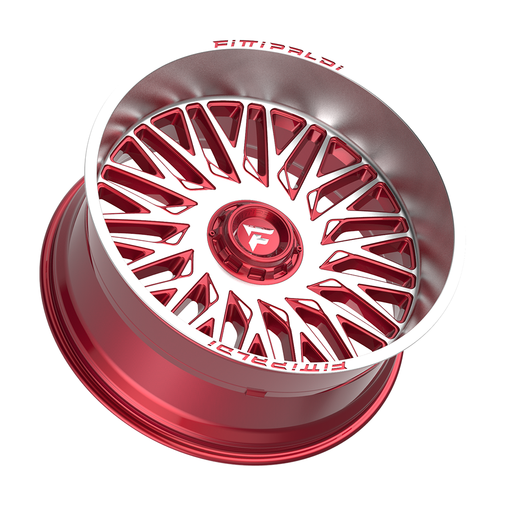 Fittipaldi Off Road FA07MR Wheel - Gloss Red with Machined Face and Lip