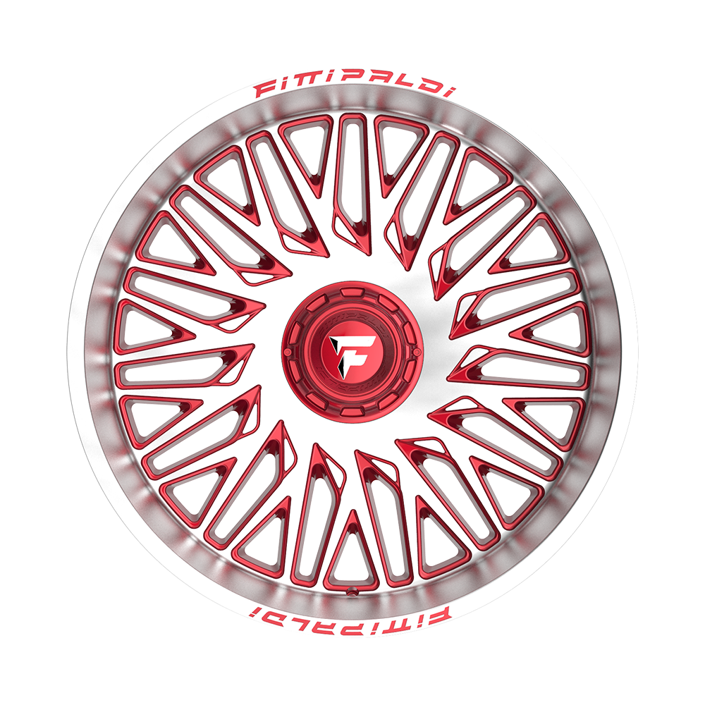 Fittipaldi Off Road FA07MR Wheel - Gloss Red with Machined Face and Lip