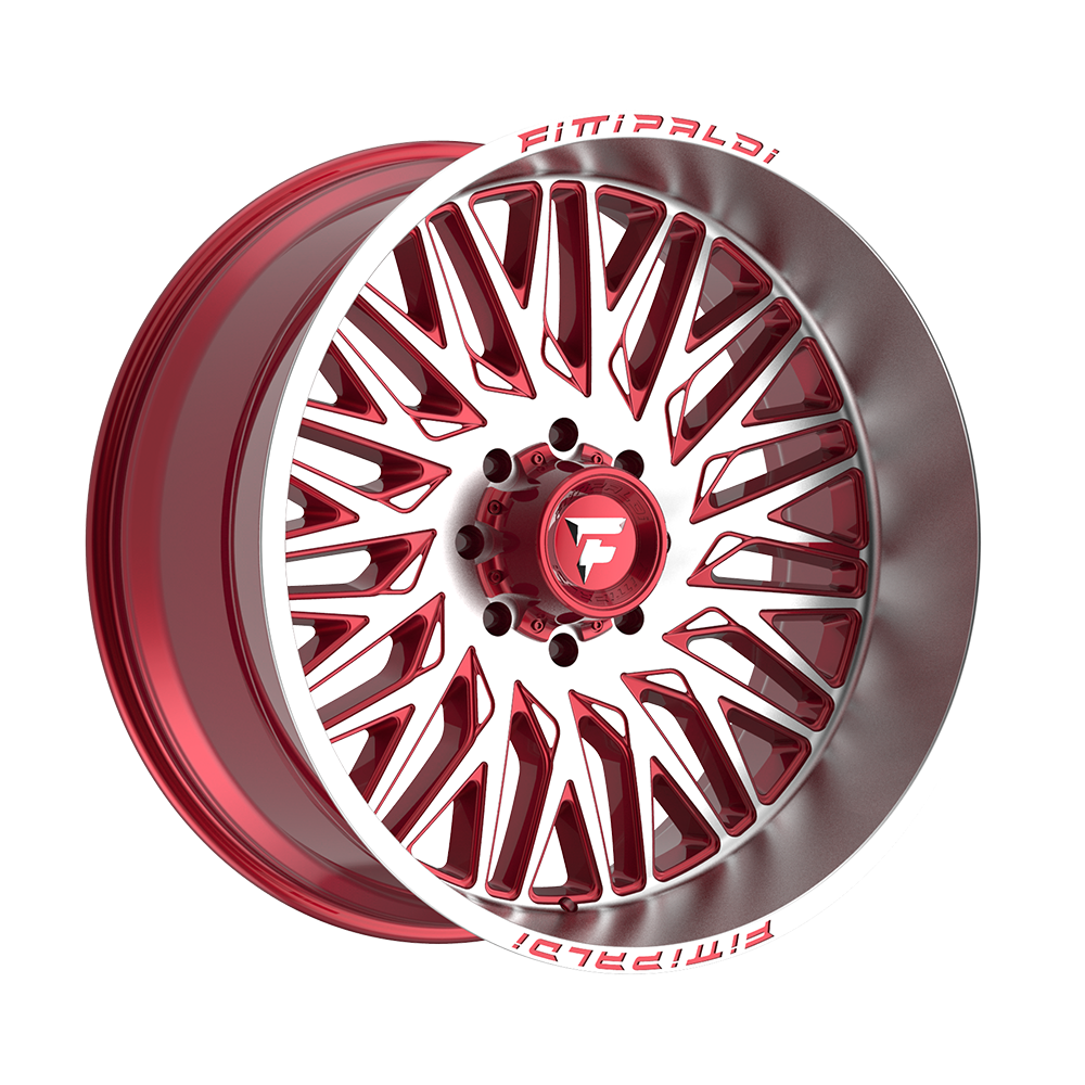 Fittipaldi Off Road FA07MR Wheel - Gloss Red with Machined Face and Lip
