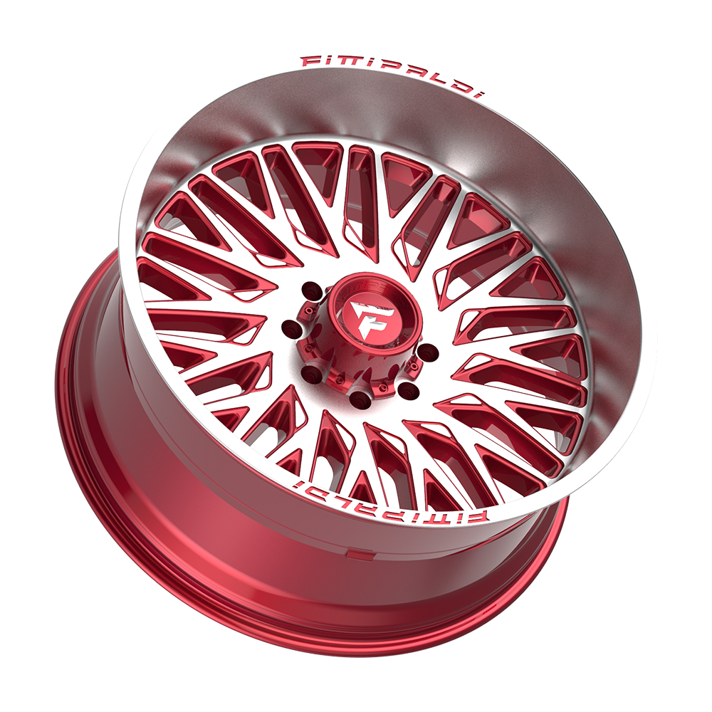 Fittipaldi Off Road FA07MR Wheel - Gloss Red with Machined Face and Lip