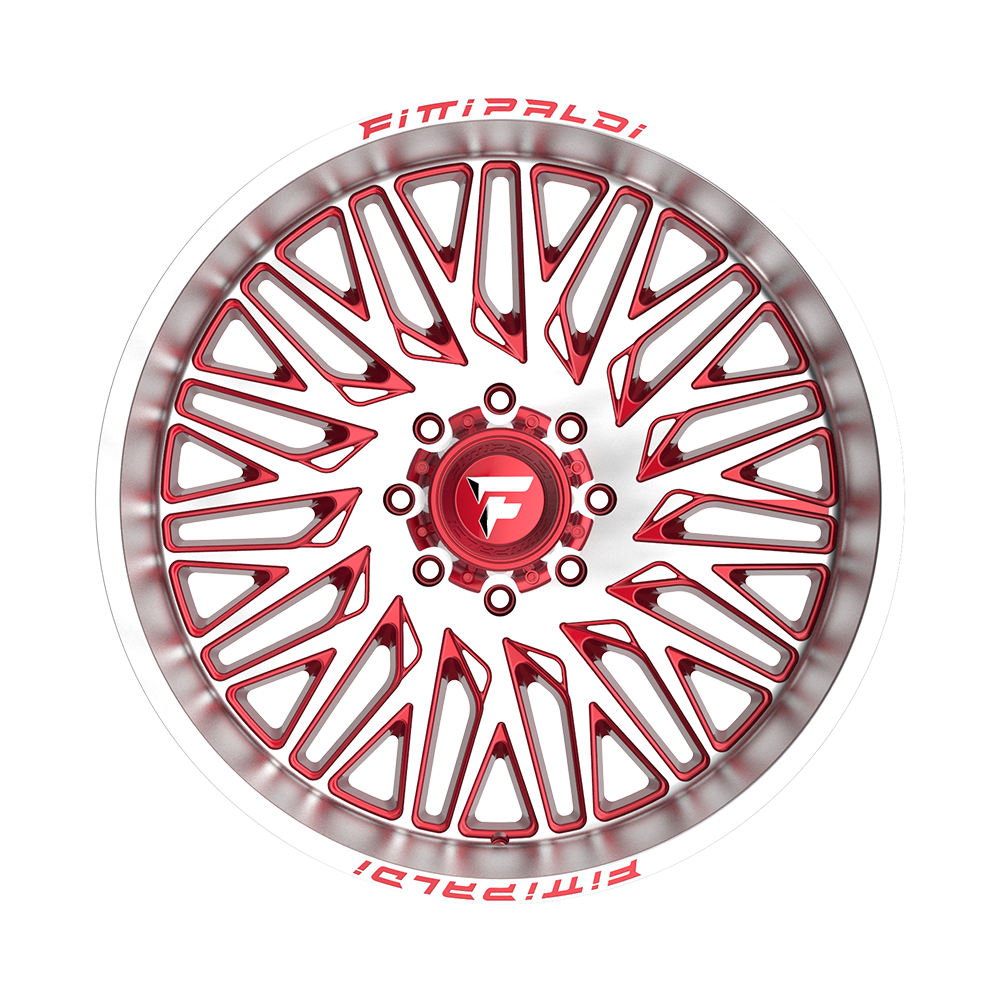 Fittipaldi Off Road FA07MR Wheel - Gloss Red with Machined Face and Lip