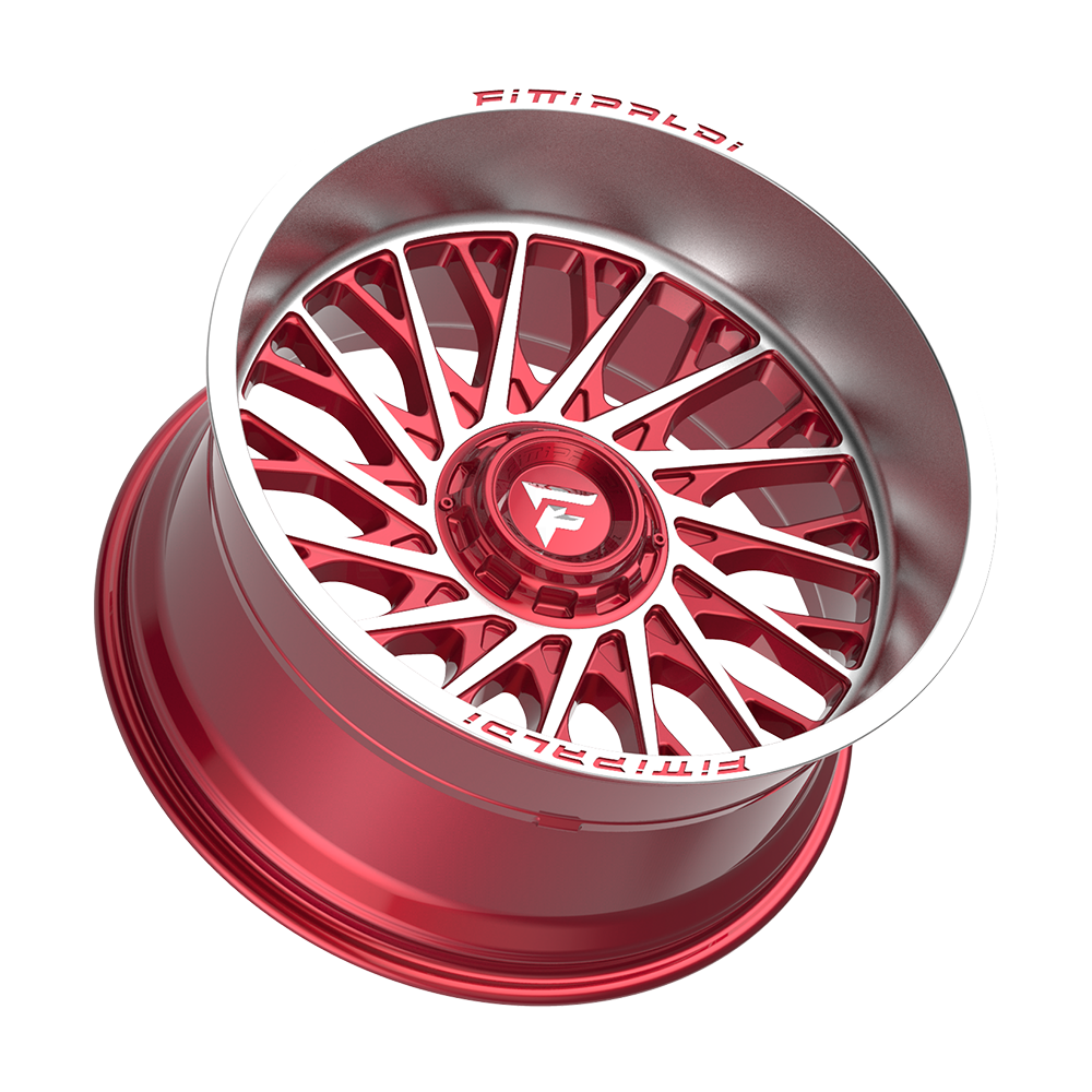 Fittipaldi Off Road FA08MR Wheel - Gloss Red with Machined Face and Lip