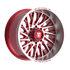 Fittipaldi Off Road FA08MR Wheel - Gloss Red with Machined Face and Lip