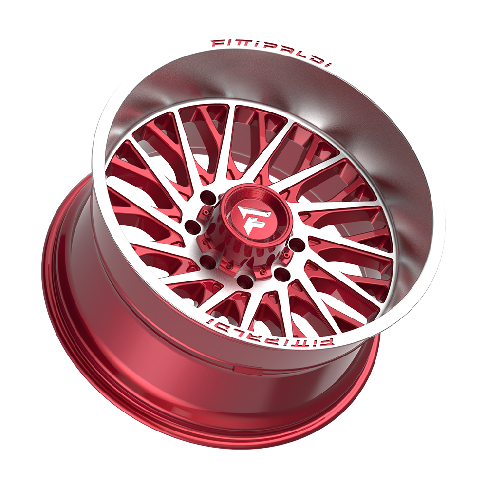 Fittipaldi Off Road FA08MR Wheel - Gloss Red with Machined Face and Lip