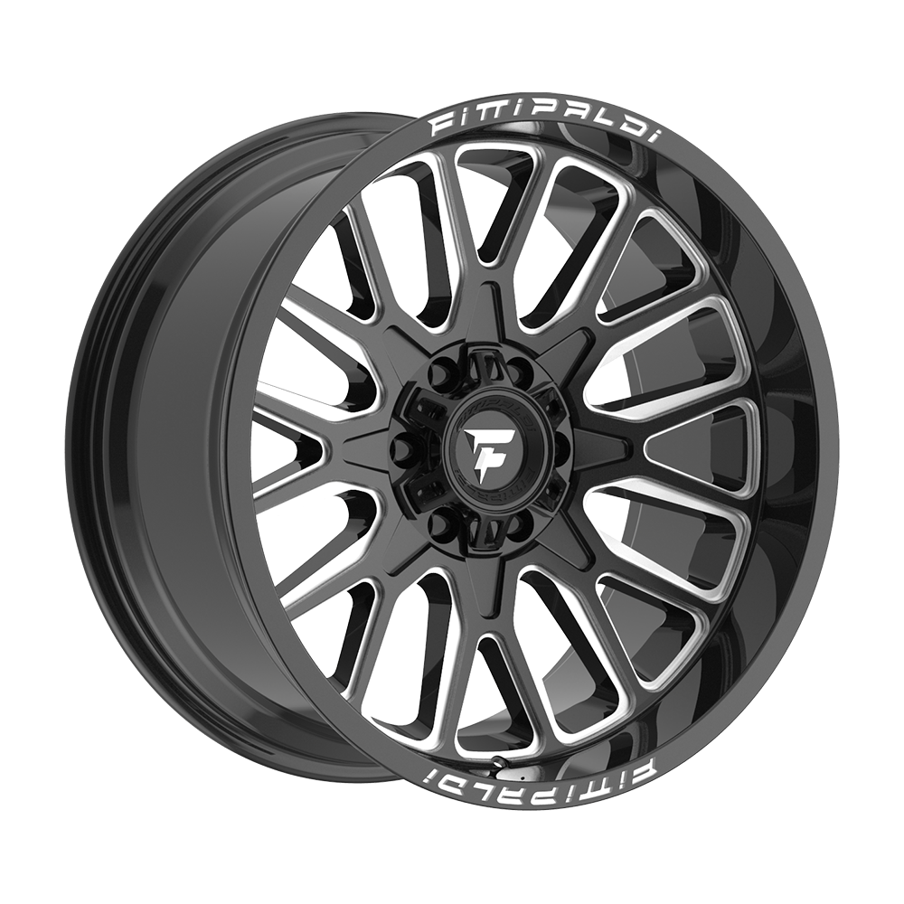 Fittipaldi Off Road FA18 Wheels – Gloss Black Milled | 20x10, 20x12, 20x9, 22x12, 24x12