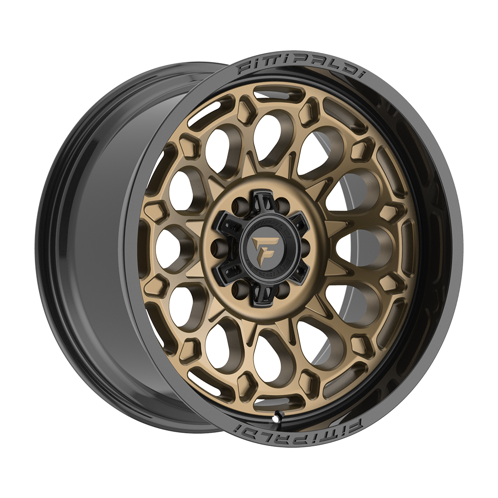 Fittipaldi Off Road FA22ZB Wheel - Gloss Bronze with Gloss Black Lip