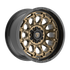 Fittipaldi Off Road FA22ZB Wheel - Gloss Bronze with Gloss Black Lip