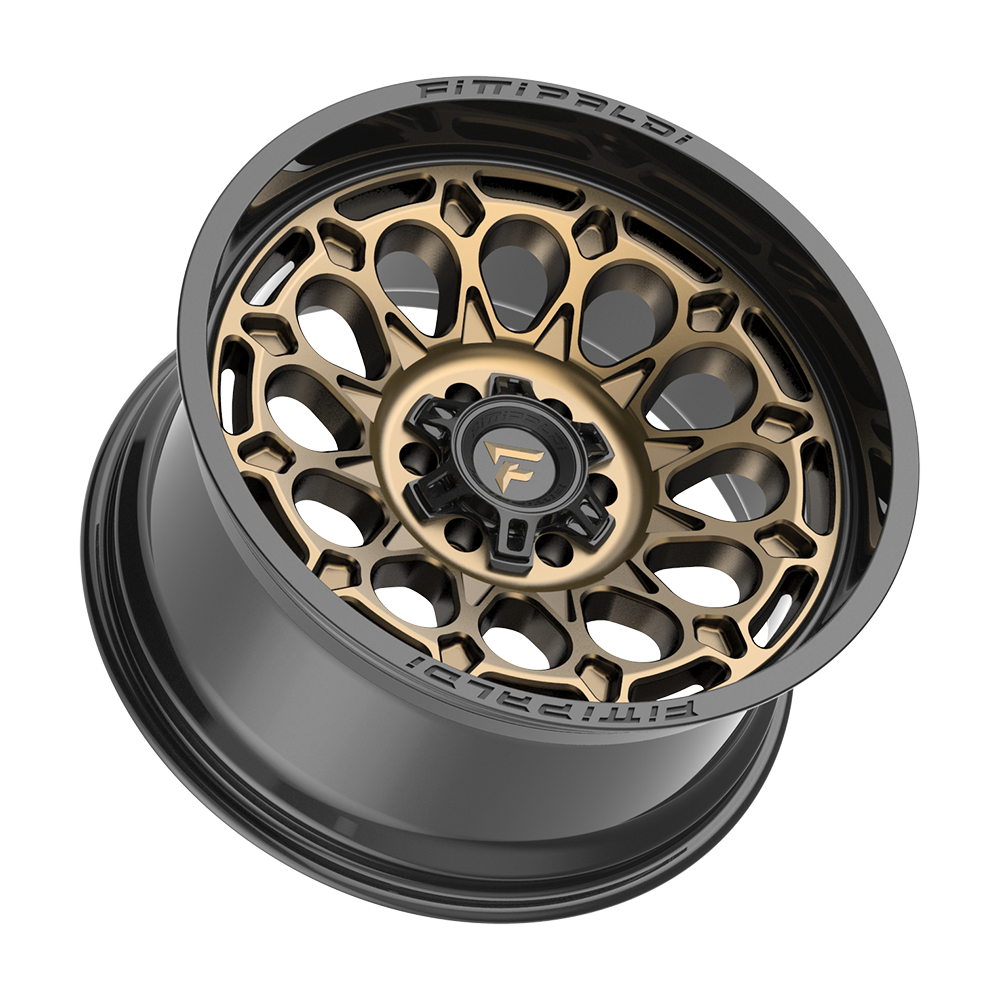 Fittipaldi Off Road FA22ZB Wheel - Gloss Bronze with Gloss Black Lip