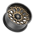Fittipaldi Off Road FA22ZB Wheel - Gloss Bronze with Gloss Black Lip