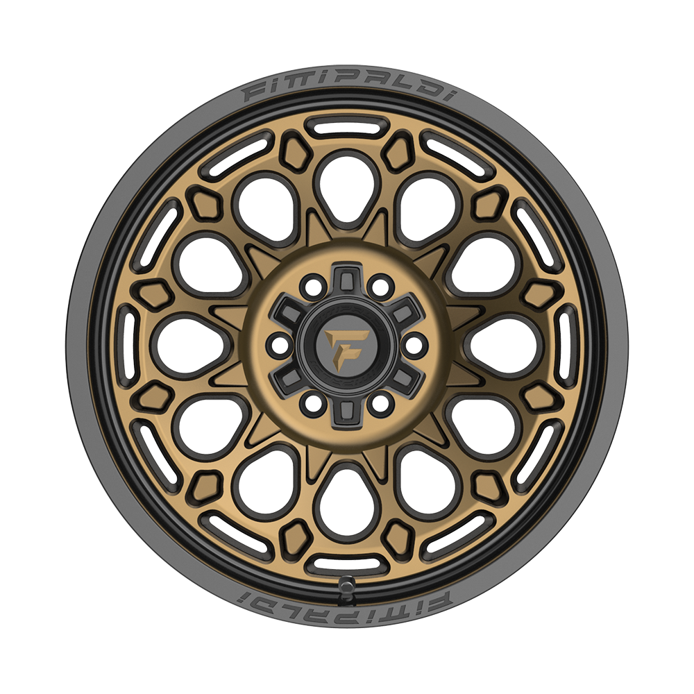 Fittipaldi Off Road FA22ZB Wheel - Gloss Bronze with Gloss Black Lip