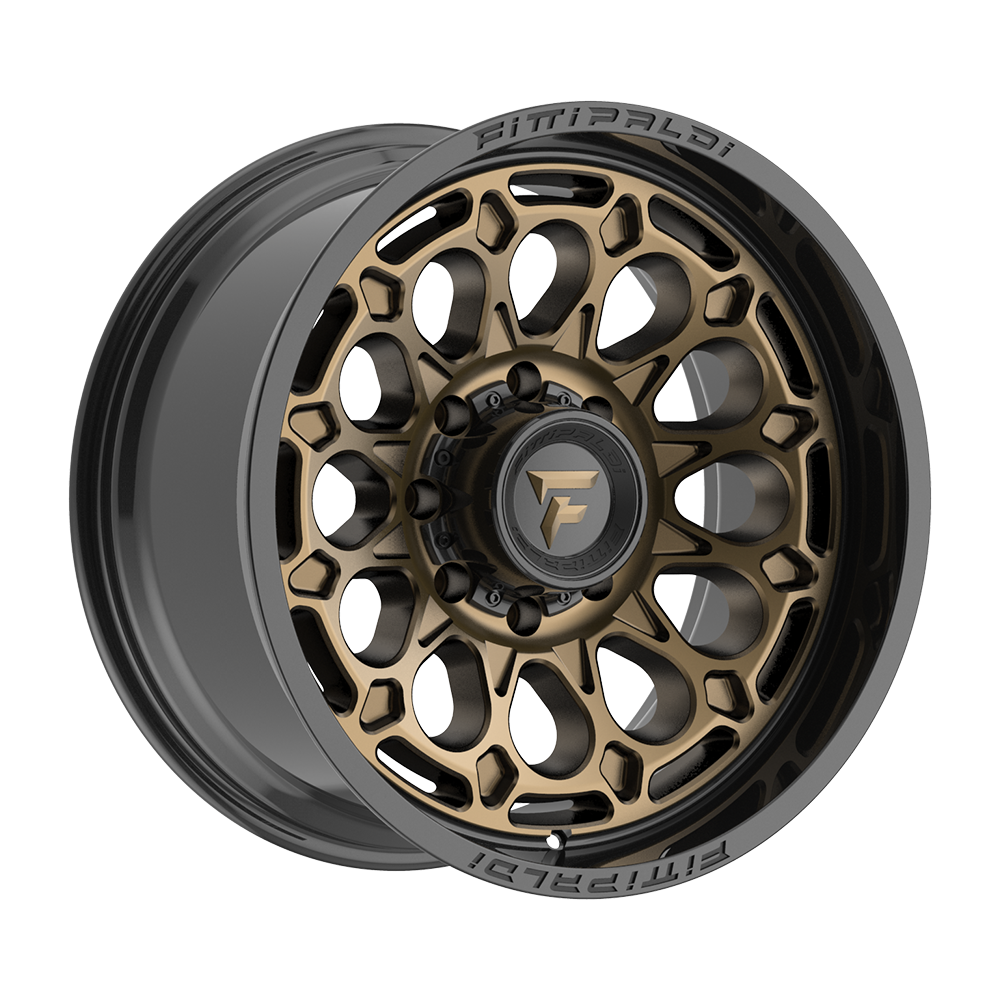 Fittipaldi Off Road FA22ZB Wheel - Gloss Bronze with Gloss Black Lip