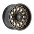 Fittipaldi Off Road FA22ZB Wheel - Gloss Bronze with Gloss Black Lip