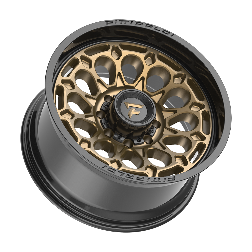 Fittipaldi Off Road FA22ZB Wheel - Gloss Bronze with Gloss Black Lip