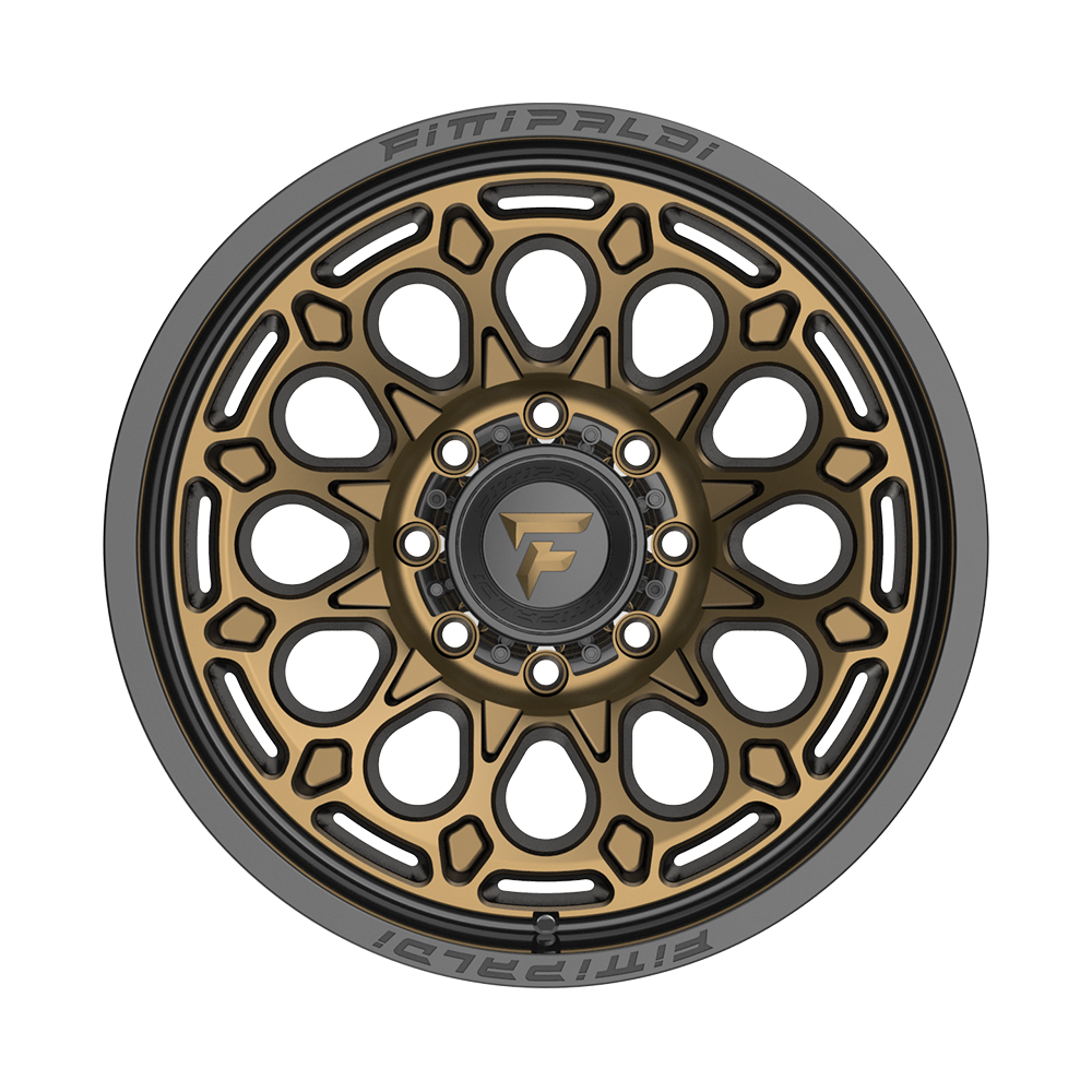 Fittipaldi Off Road FA22ZB Wheel - Gloss Bronze with Gloss Black Lip