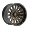 Fittipaldi Off Road FA24ZB Wheel - Gloss Bronze with Gloss Black Lip