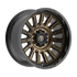 Fittipaldi Off Road FA24ZB Wheel - Gloss Bronze with Gloss Black Lip