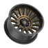 Fittipaldi Off Road FA24ZB Wheel - Gloss Bronze with Gloss Black Lip