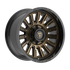 Fittipaldi Off Road FA24ZB Wheel - Gloss Bronze with Gloss Black Lip
