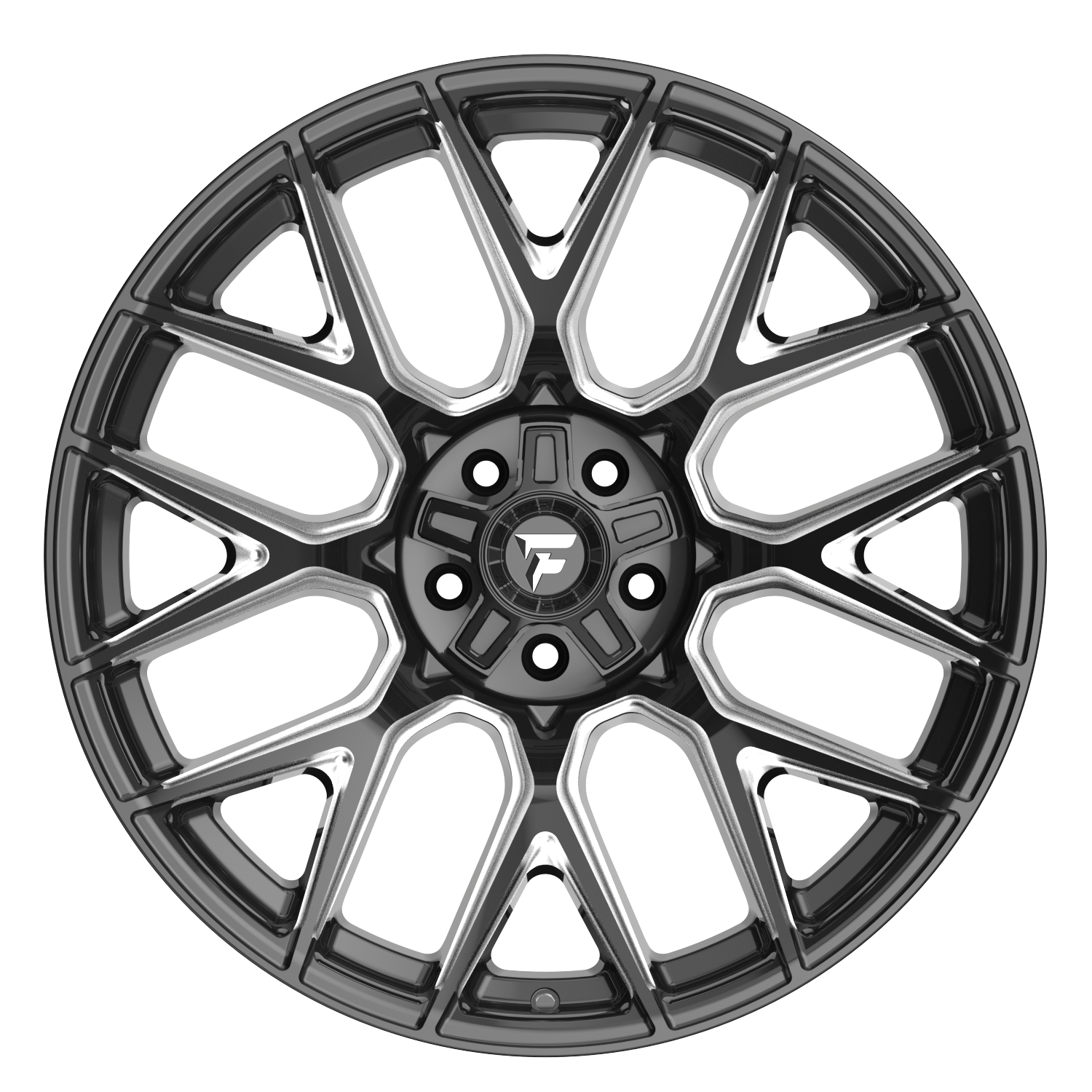 Fittipaldi Off Road FA27BM Wheel - Gloss Black Milled