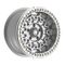 Fittipaldi Off Road FB150M Wheel - Gloss Silver Machined with Machined Ring