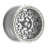 Fittipaldi Off Road FB150M Wheel - Gloss Silver Machined with Machined Ring