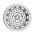 Fittipaldi Off Road FB150M Wheel - Gloss Silver Machined with Machined Ring