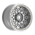 Fittipaldi Off Road FB150M Wheel - Gloss Silver Machined with Machined Ring