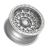 Fittipaldi Off Road FB150M Wheel - Gloss Silver Machined with Machined Ring