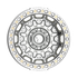 Fittipaldi Off Road FB150M Wheel - Gloss Silver Machined with Machined Ring