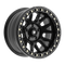 Fittipaldi Off Road FB151B Wheel - Satin Black with Gloss Black Forged Ring