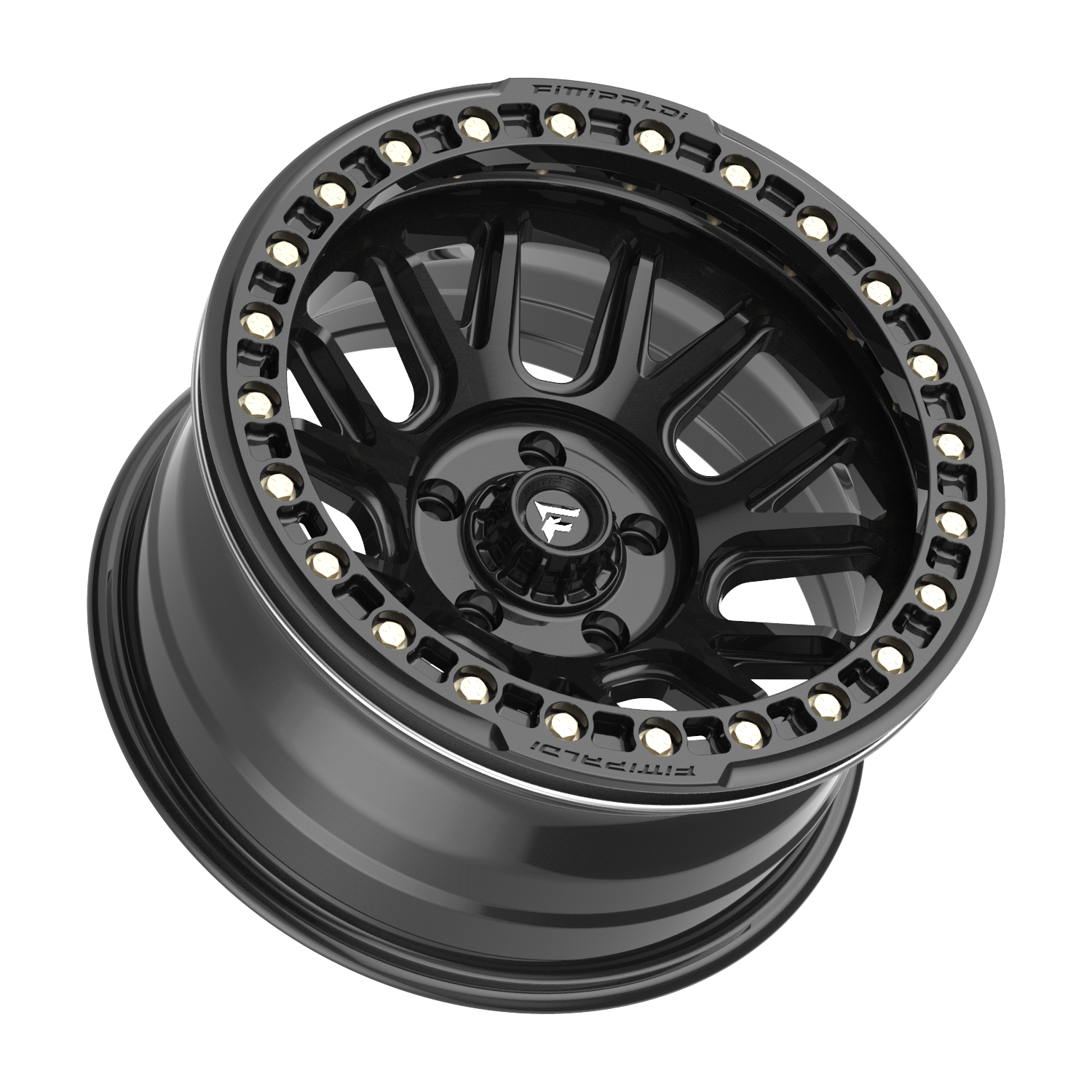Fittipaldi Off Road FB151B Wheel - Satin Black with Gloss Black Forged Ring