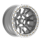 Fittipaldi Off Road FB151M Wheel - Gloss Silver Machined with Machined Ring