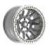 Fittipaldi Off Road FB151M Wheel - Gloss Silver Machined with Machined Ring