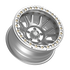 Fittipaldi Off Road FB151M Wheel - Gloss Silver Machined with Machined Ring