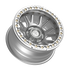 Fittipaldi Off Road FB151M Wheel - Gloss Silver Machined with Machined Ring