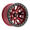 Fittipaldi Off Road FB151R Wheel - Gloss Red Machined with Red Tint and Gloss Black Ring