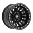 Fittipaldi Off Road FB152B Wheel - Satin Black with Gloss Black Forged Ring