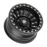 Fittipaldi Off Road FB152B Wheel - Satin Black with Gloss Black Forged Ring