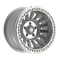 Fittipaldi Off Road FB152M Wheel - Gloss Silver Machined with Machined Ring