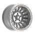 Fittipaldi Off Road FB152M Wheel - Gloss Silver Machined with Machined Ring