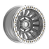 Fittipaldi Off Road FB152M Wheel - Gloss Silver Machined with Machined Ring