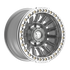 Fittipaldi Off Road FB152M Wheel - Gloss Silver Machined with Machined Ring