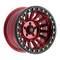 Fittipaldi Off Road FB152R Wheel - Gloss Red Machined with Red Tint and Gloss Black Ring